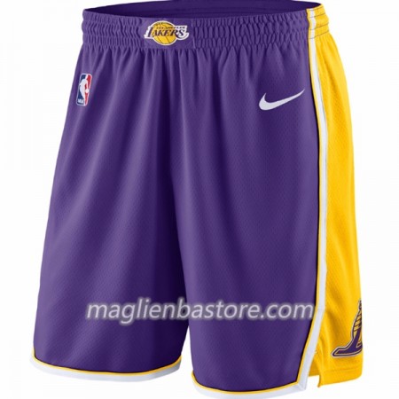 Los Angeles Lakers Uomo Pantaloncini Viola Nike Swingman
